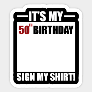 50th birthday Sticker